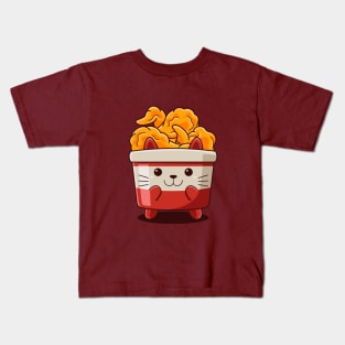 Cat Fried Chicken Kids T-Shirt